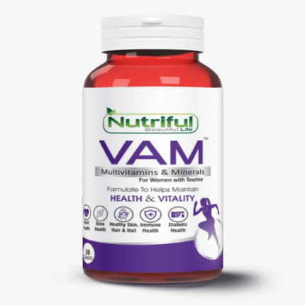 Nutriful VAM Multivitamins & Minerals for Women with Taurine | Daily Women's Health Supplement