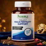 Nutriful Tribodil-P male fertility support tablets for reproductive wellness, stamina, endurance, and vitality.