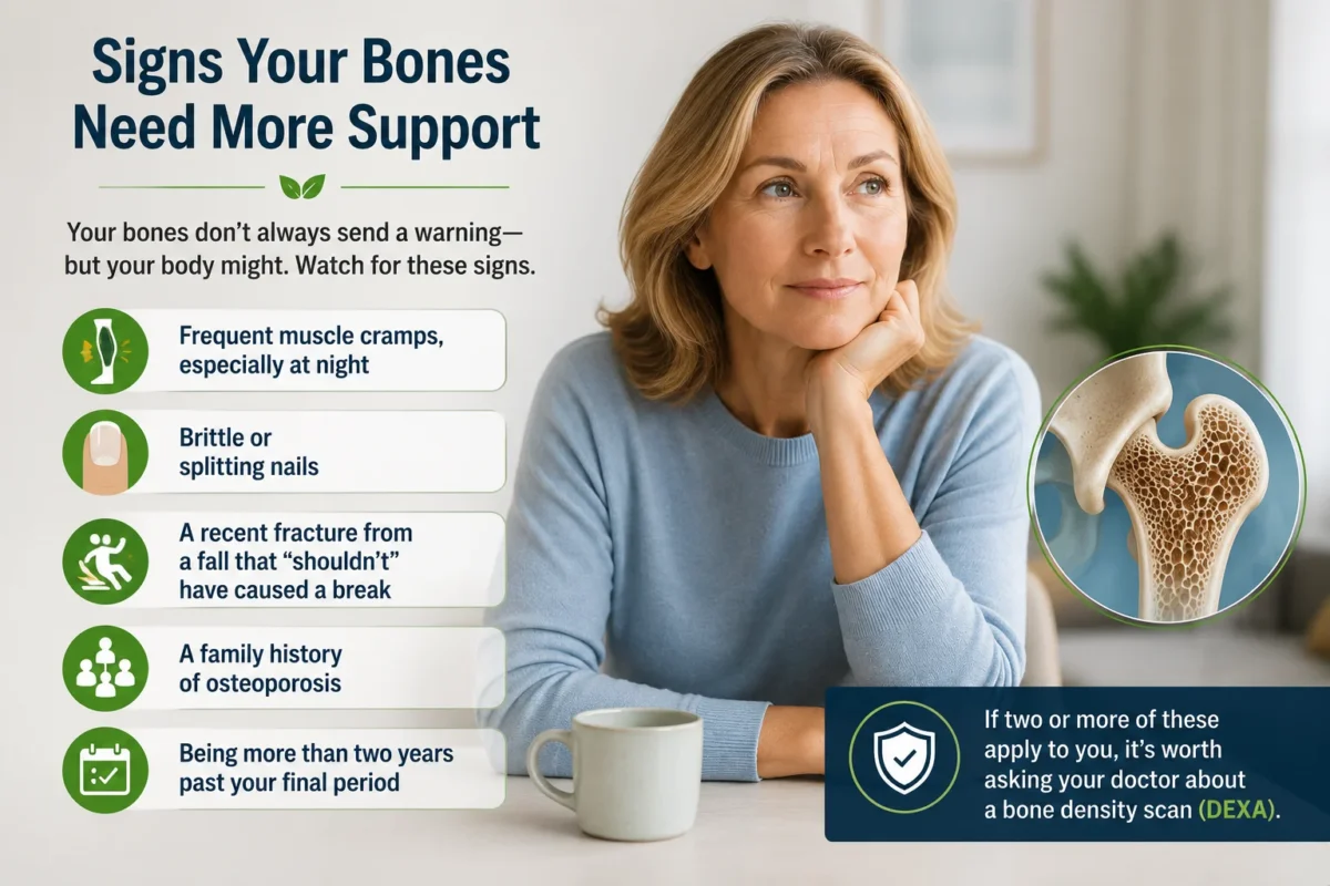 Signs your bones need more support after menopause